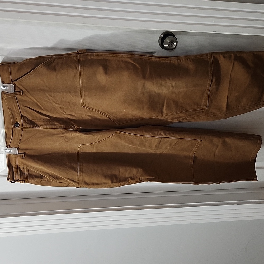 Men's Cargo Work Pants in Brown